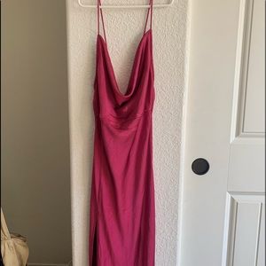 Lioness Walk The Line Maxi Dress in Magenta